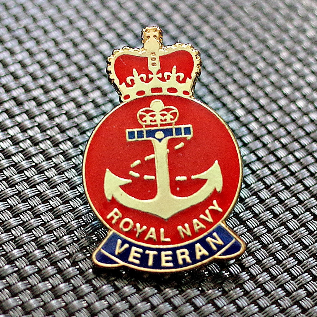 Royal Navy Veteran Badge - Red