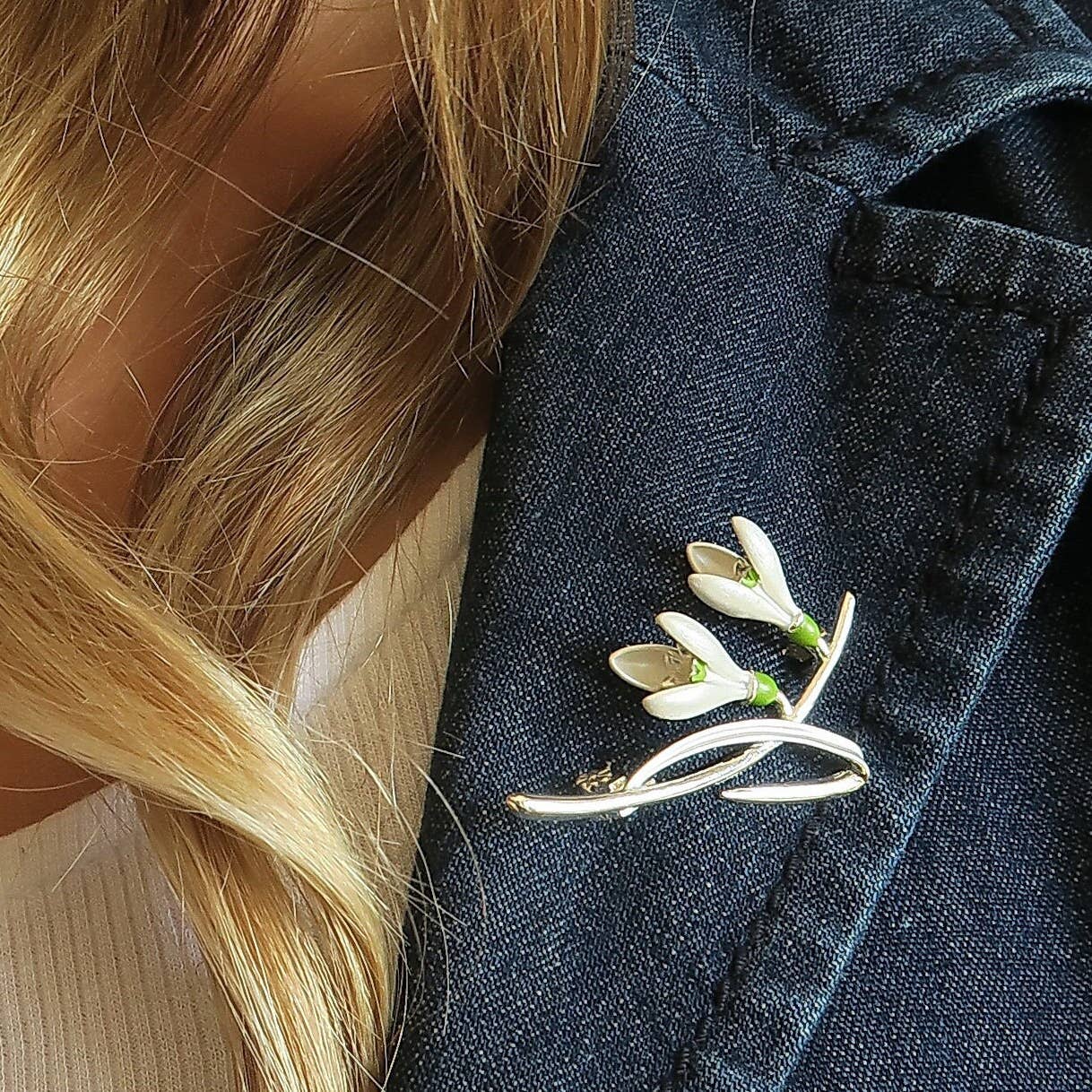 Snowdrop brooch hot sale