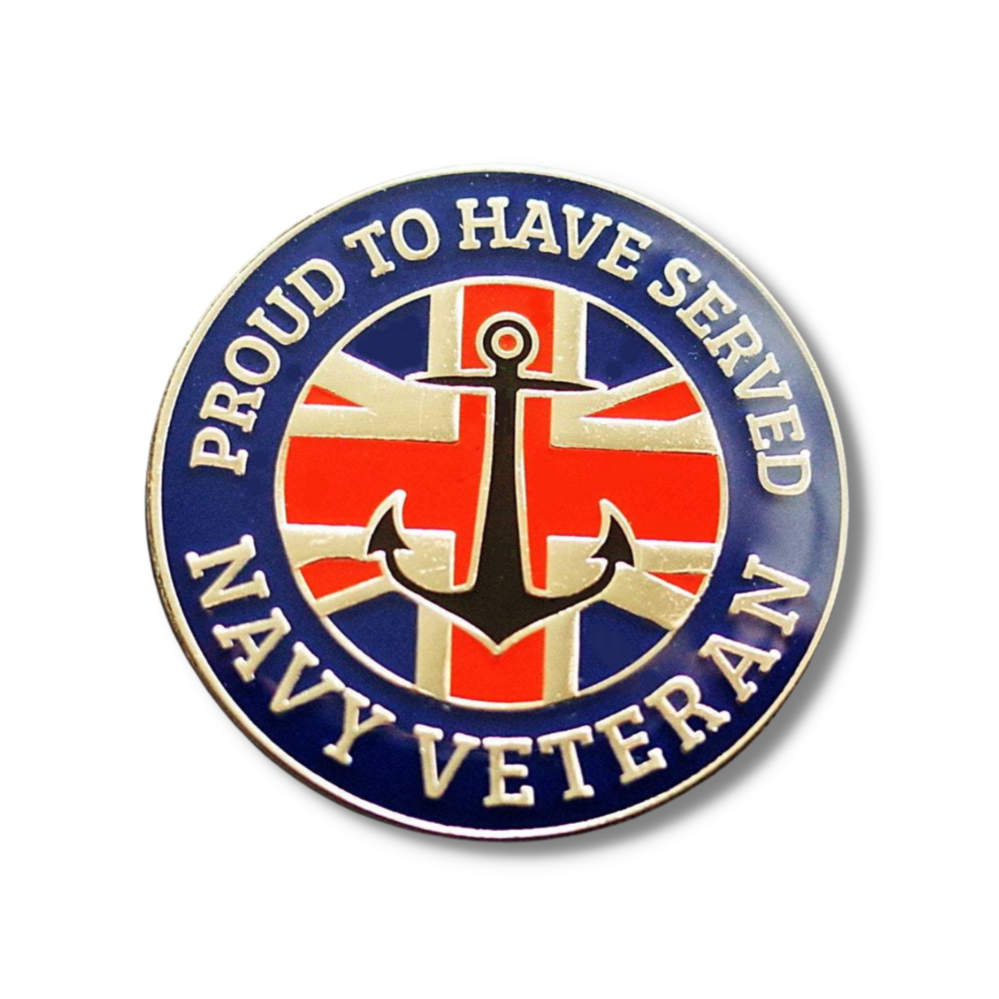 Proud To Have Served - Navy Veteran Pin Badge