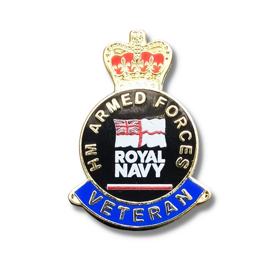 Royal Navy Veteran Badge - Black