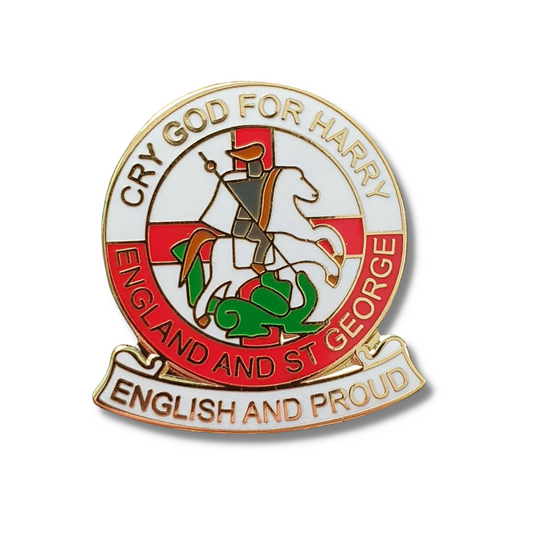 English And Proud St George's Day Badge