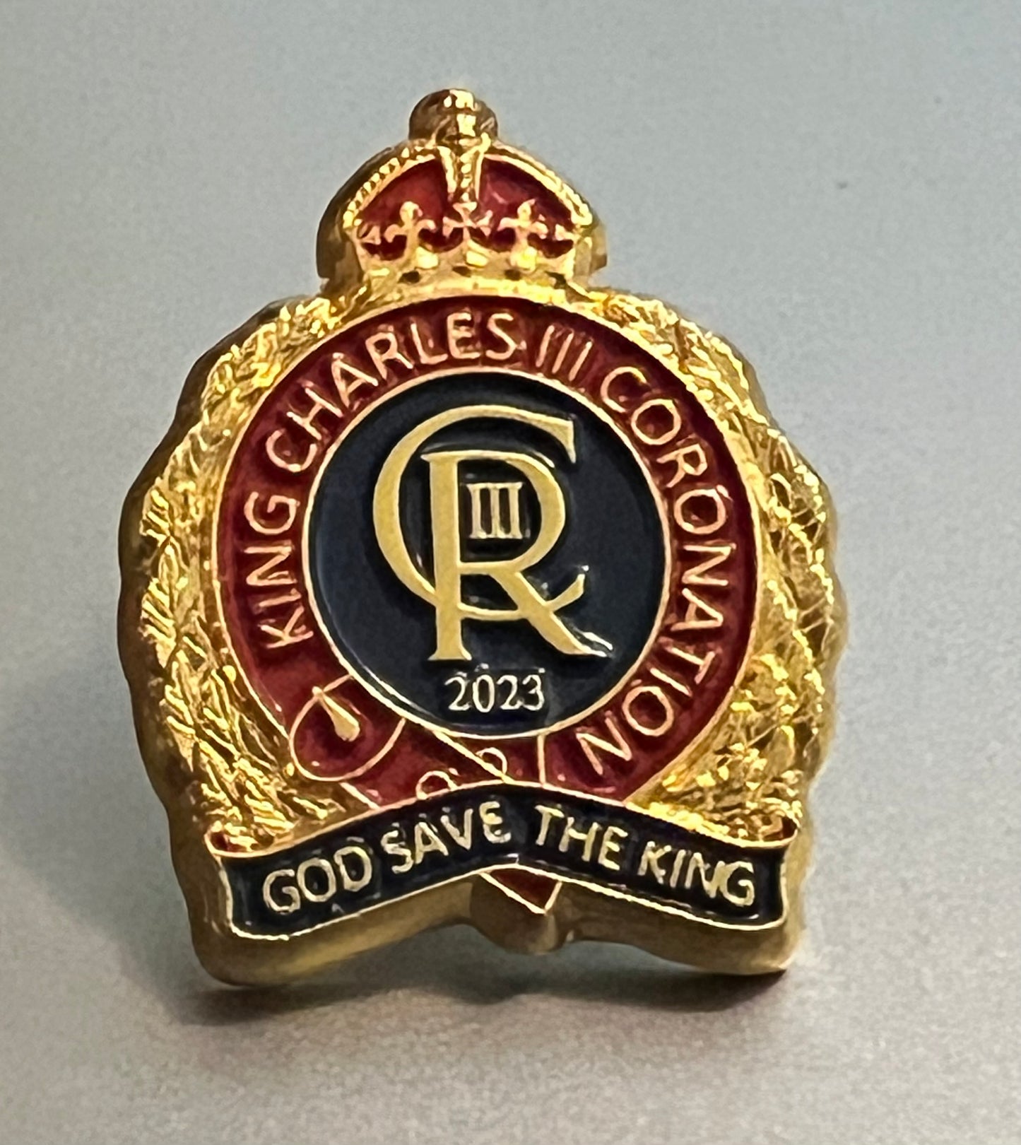 King Charles III Coronation Commemorative Enamel Pin Badge