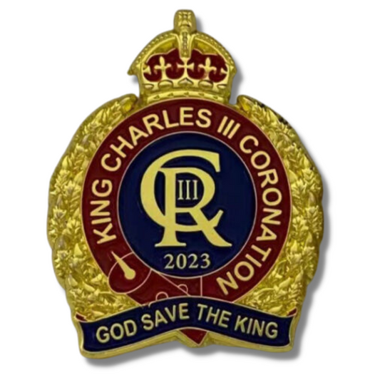 King Charles III Coronation Commemorative Enamel Pin Badge