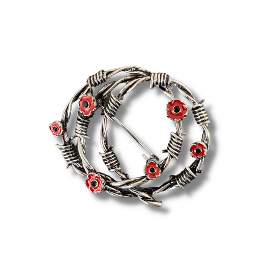 Barbed Wire Remembrance Brooch