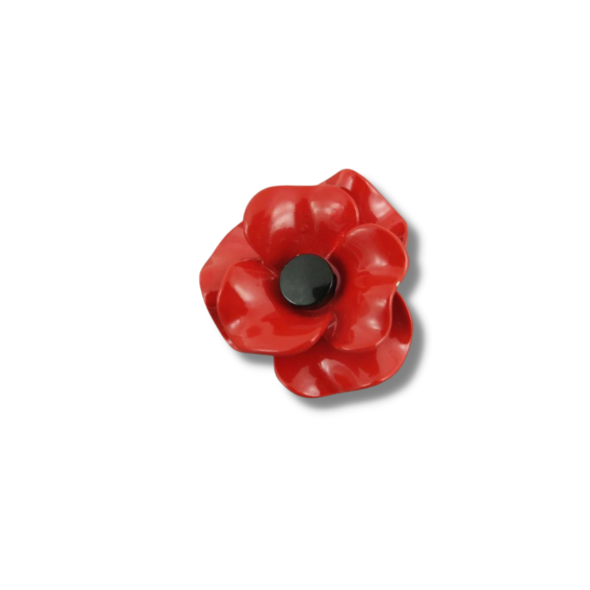 Red Flower Brooch