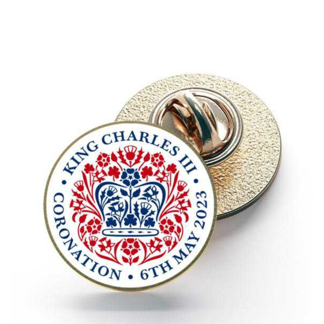 Official King Charles III Coronation Logo Badge