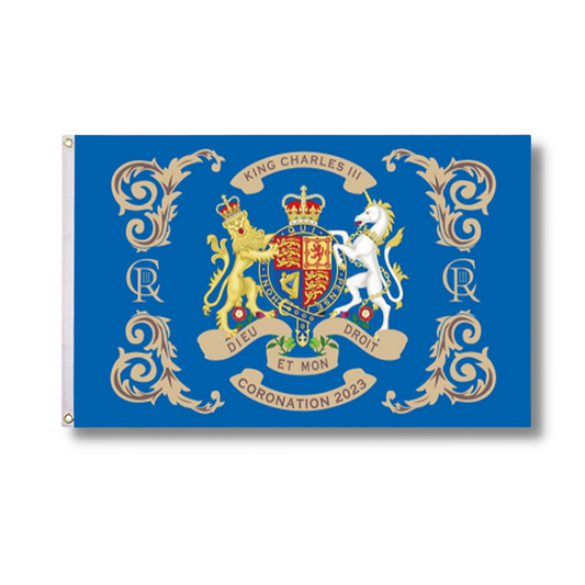 King Charles III Coronation Banner Flag - 5’x3′