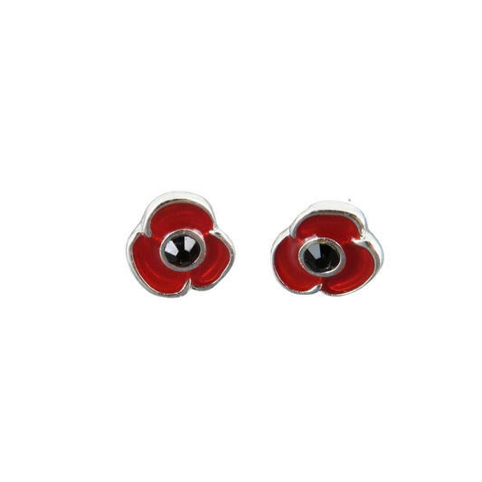 Red Stud Earrings