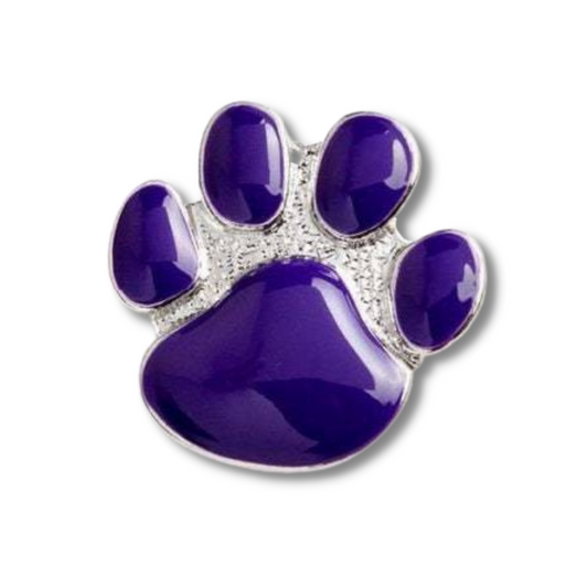 Animals in War Purple Dogs Paw Pin Badge