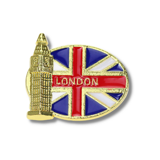 Big Ben and Union Jack Pin Badge