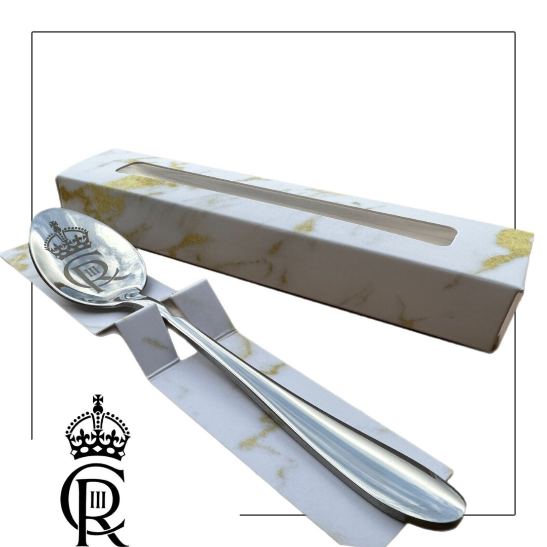 King Charles III Cypher Coronation Spoon with Gift Box