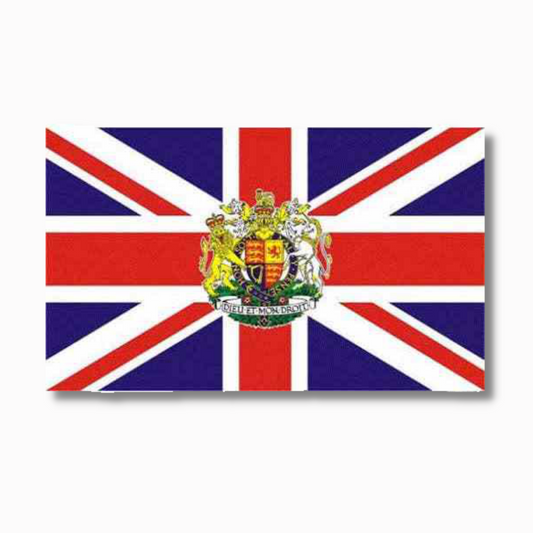 Union Jack Royal Crest Flag