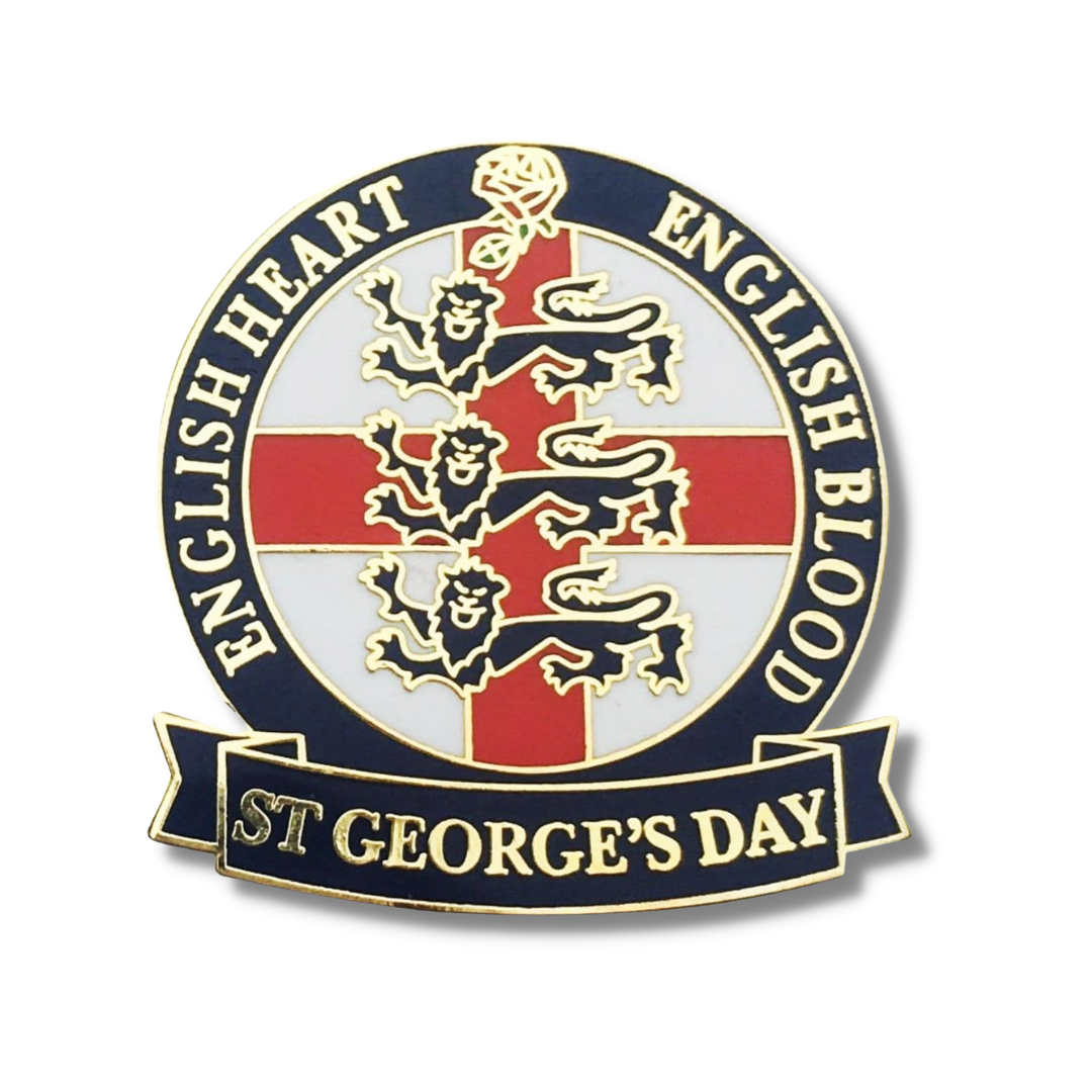 "English Heart, English Blood" - Lapel Badge