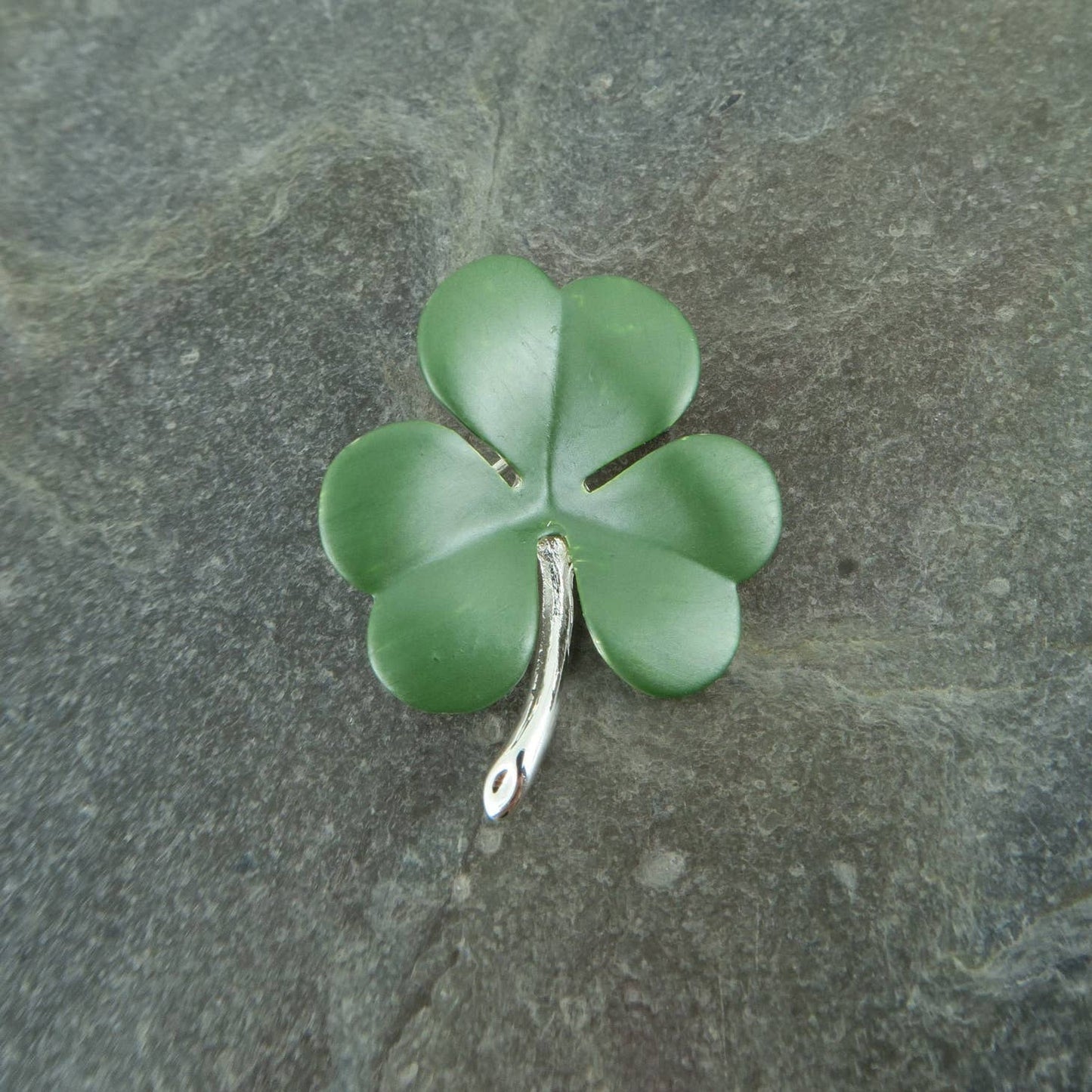 Shamrock Green Brooch