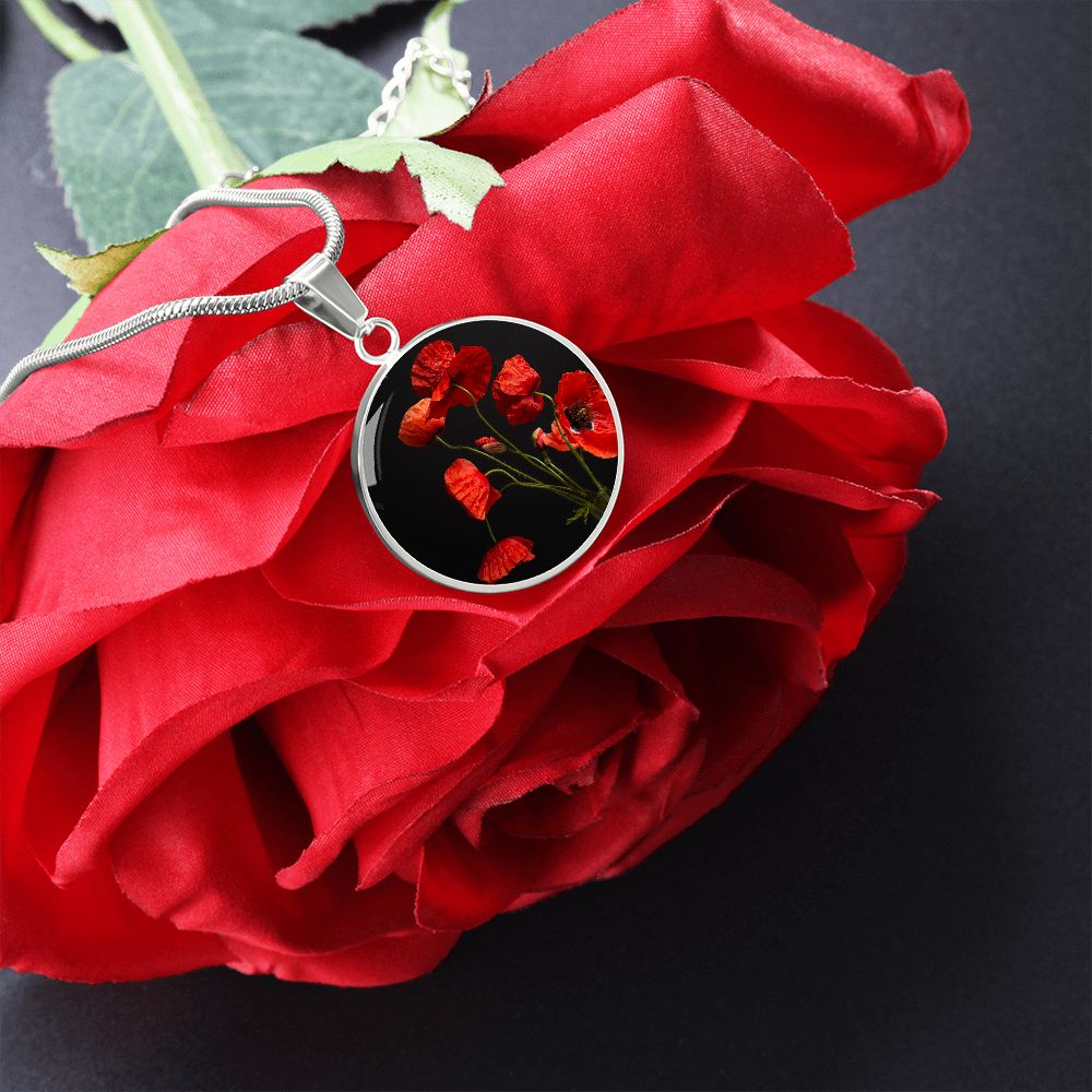 Round Flanders Flower Necklace