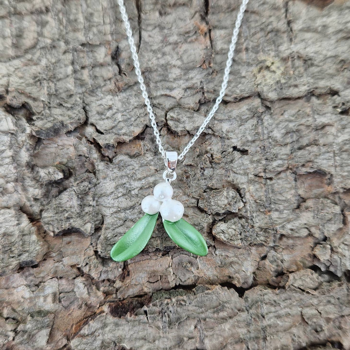 Mistletoe Christmas Necklace