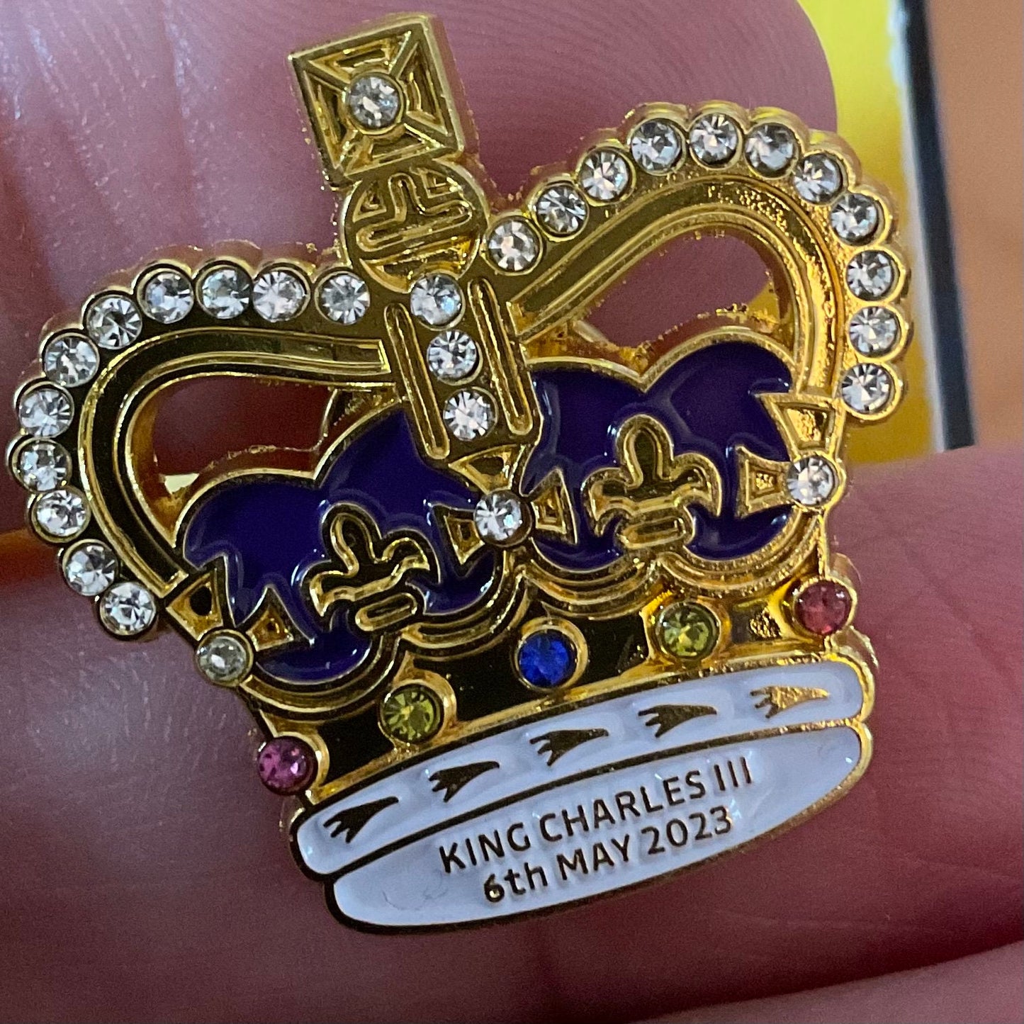 Crown Coronation Pin Badge