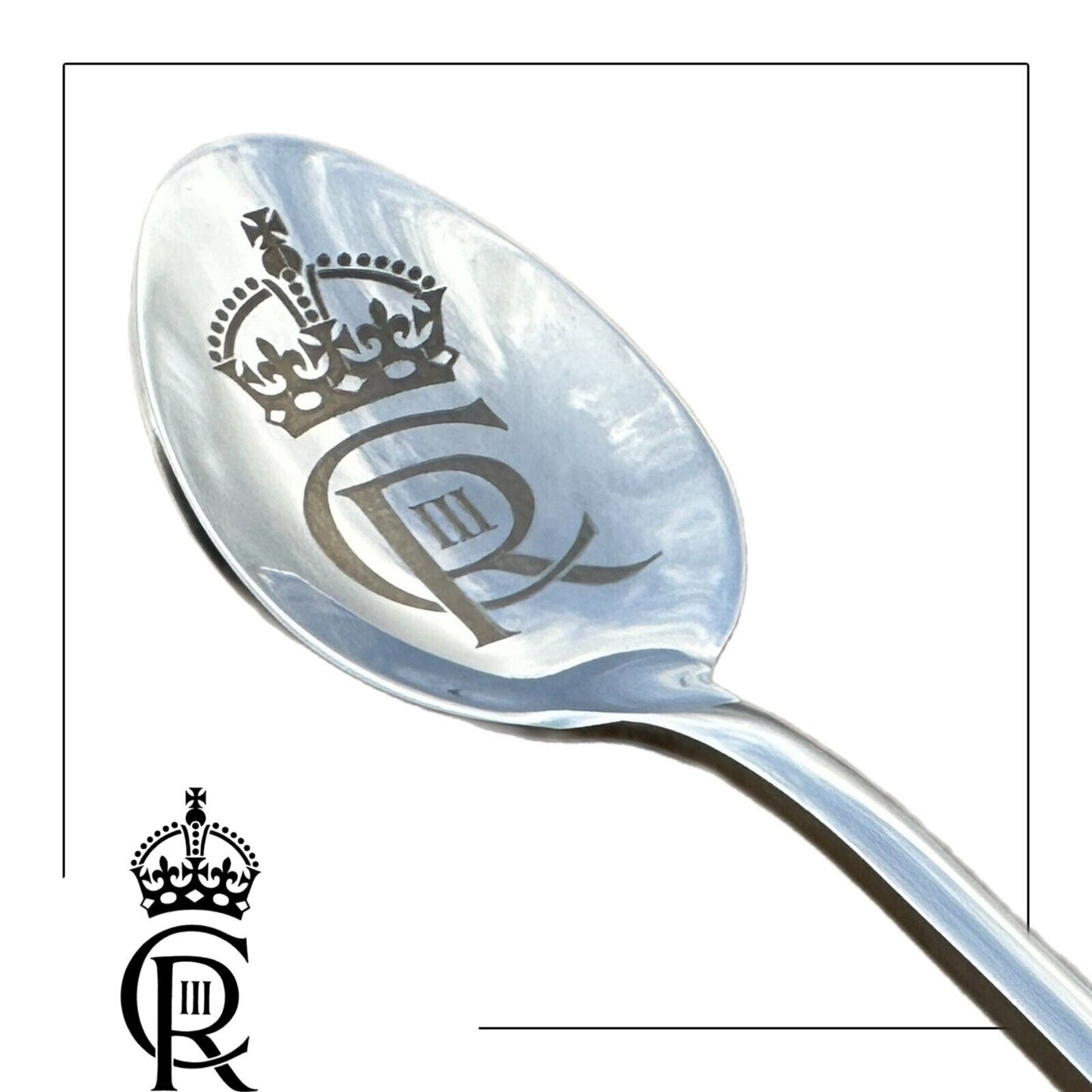 King Charles III Cypher Coronation Spoon with Gift Box